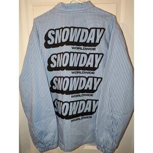 Snowday Jacket Men's XL All Over Print Vertical Pin Stripes